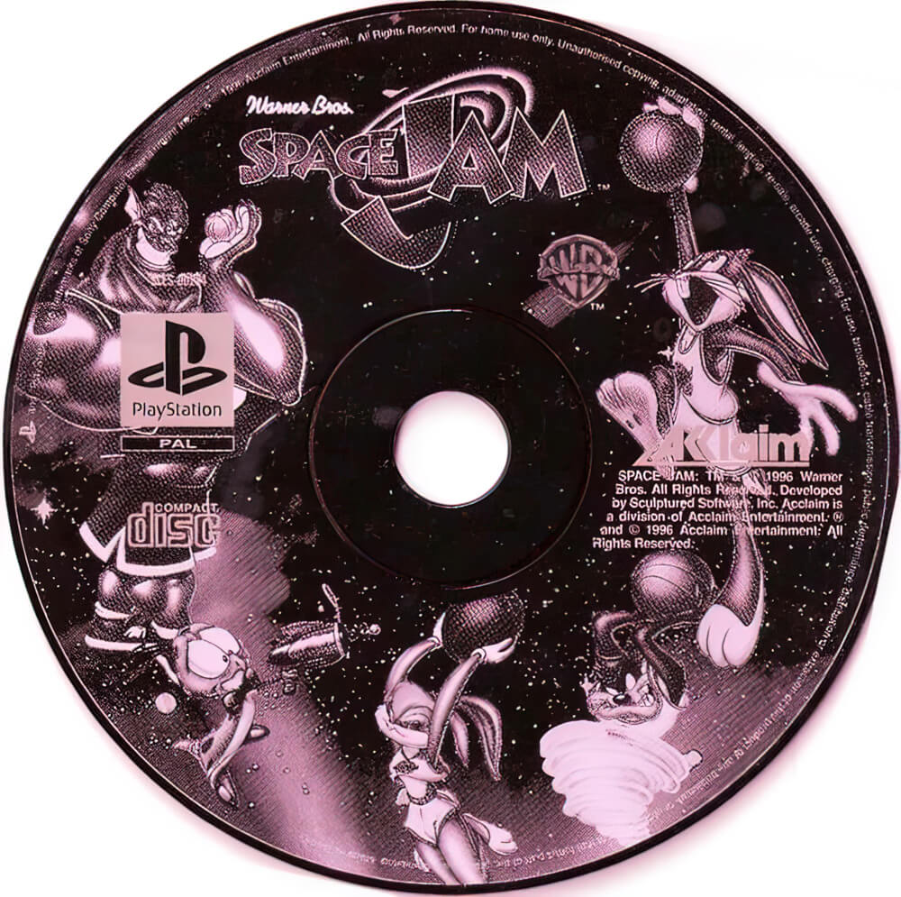 Лицензионный диск Space Jam для PlayStation